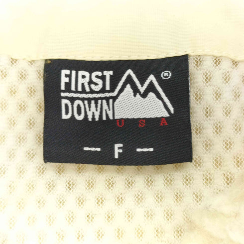 ファーストダウン FIRST DOWN ノーカラー ボアロングコート レディース FREE