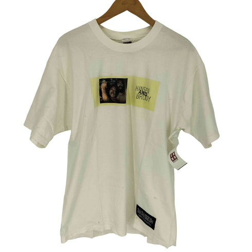 フルーツオブザルーム FRUIT OF THE LOOM 90~00S ホンジュラス製 Lofteez パッチ プロレスラー プリント クルーネックTシャツ メンズ import:L