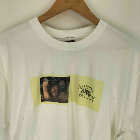 フルーツオブザルーム FRUIT OF THE LOOM 90~00S ホンジュラス製 Lofteez パッチ プロレスラー プリント クルーネックTシャツ メンズ import:L