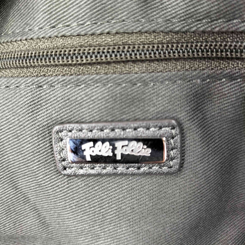 フォリフォリ Folli Follie Y2K ロゴ刻印 ハンドバッグ レディース