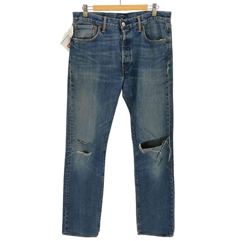 リーバイス Levis 90-00S 501 ボタン裏273刻印 レザーパッチ ボタンフライ ストレート デニムパンツ メンズ W34 L36