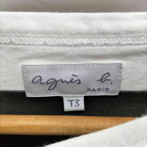 アニエスベー agnes b. ボーダー クルーネック Tシャツ レディース T3