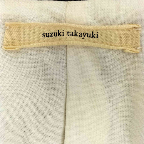 スズキタカユキ suzuki takayuki コットン&ウール テーラードジャケット 3ピース スーツセットアップ メンズ 2