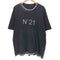 ヌメロヴェントゥーノ N°21 イタリア製 フロントロゴ フェード加工 S/S Tシャツ メンズ import:XL