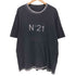 ヌメロヴェントゥーノ N°21 イタリア製 フロントロゴ フェード加工 S/S Tシャツ メンズ import:XL