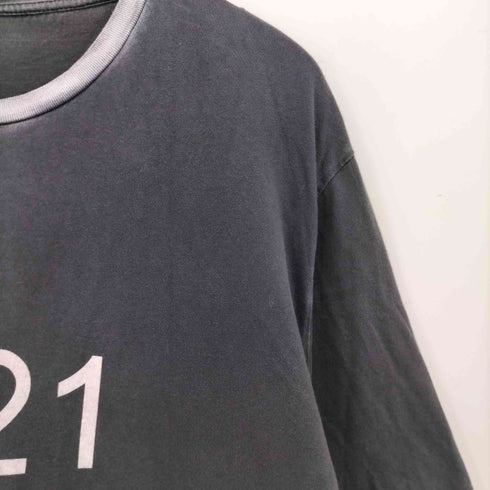 ヌメロヴェントゥーノ N°21 イタリア製 フロントロゴ フェード加工 S/S Tシャツ メンズ import:XL