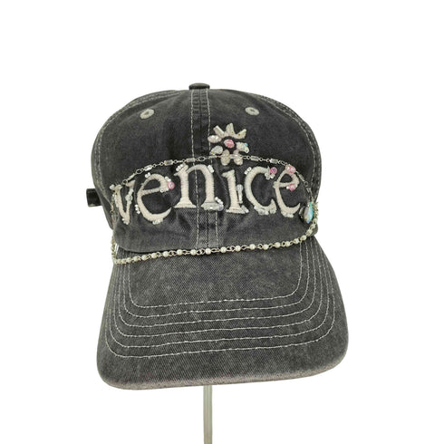 イーアールエル ERL VENICE EMBROIDERED CAP リメイク メンズ