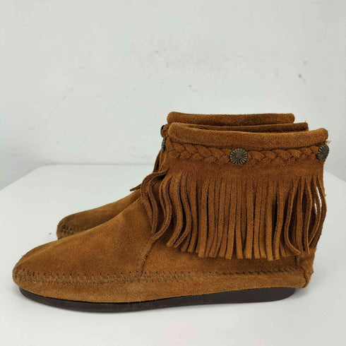 ミネトンカ Minnetonka フリンジ スウェード レザー ブーツ レディース 6