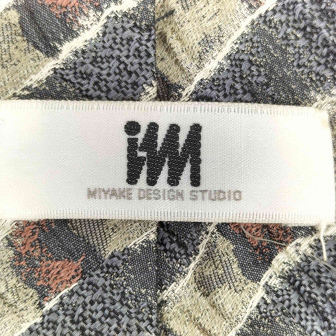 ミヤケデザインスタジオ im MIYAKE DESIGN STUDIO OLD シルク100 シワ加工 総柄 ネクタイ メンズ