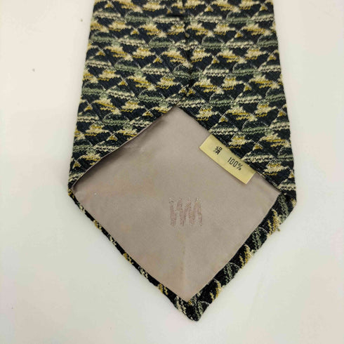 アイムプロダクトイッセイミヤケ im product ISSEY MIYAKE OLD シルク100 シワ加工 総柄 ネクタイ メンズ