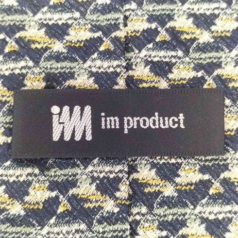 アイムプロダクトイッセイミヤケ im product ISSEY MIYAKE OLD シルク100 シワ加工 総柄 ネクタイ メンズ