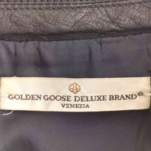 ゴールデングースデラックスブランド golden goose deluxe brand イタリア製 ゴートレザー ダブルライダース ジャケット レディース import:S