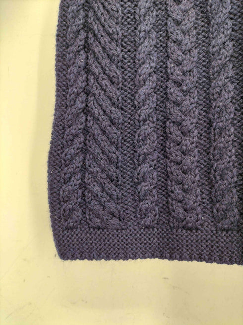 GUERNSEY WOOLLENS イギリス製 ケーブル フィッシャーマンニット メンズ US:38