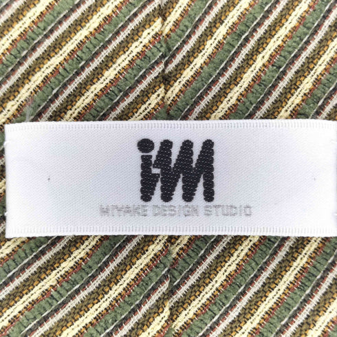 ミヤケデザインスタジオ im MIYAKE DESIGN STUDIO OLD シルク100 ストライプ ネクタイ メンズ