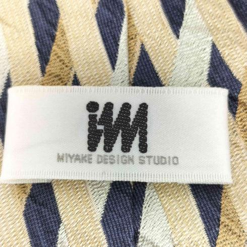 ミヤケデザインスタジオ im MIYAKE DESIGN STUDIO OLD シルク100 シワ加工 総柄 ネクタイ メンズ