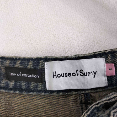 HOUSE OF SUNNY ヴィンテージ加工 デニムパンツ レディース import:S