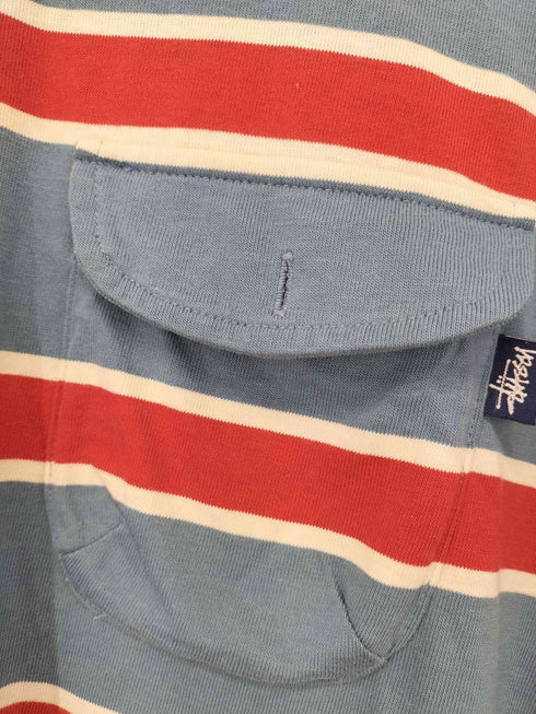 ステューシー Stussy 紺タグ ボーダーポケットTシャツ メンズ JPN:S