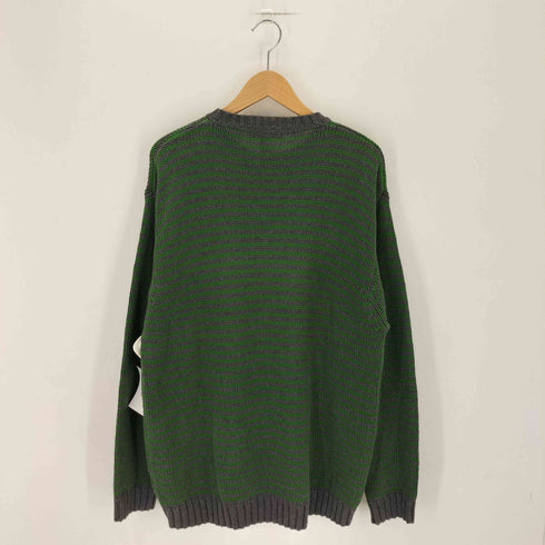 エディーバウアー Eddie Bauer 90-00S 白タグ コットンクルーネックボーダーニット メンズ import:M