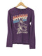 ヒステリックグラマー HYSTERIC GLAMOUR ラメ ロゴプリント クルーネック 長袖カットソー Tシャツ レディース FREE