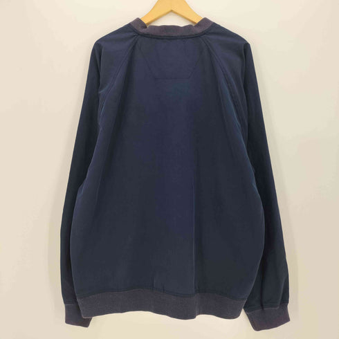 エディーバウアー Eddie Bauer 00s ロゴ刺繍 リブ切り替え Vネック ピステ メンズ import:L