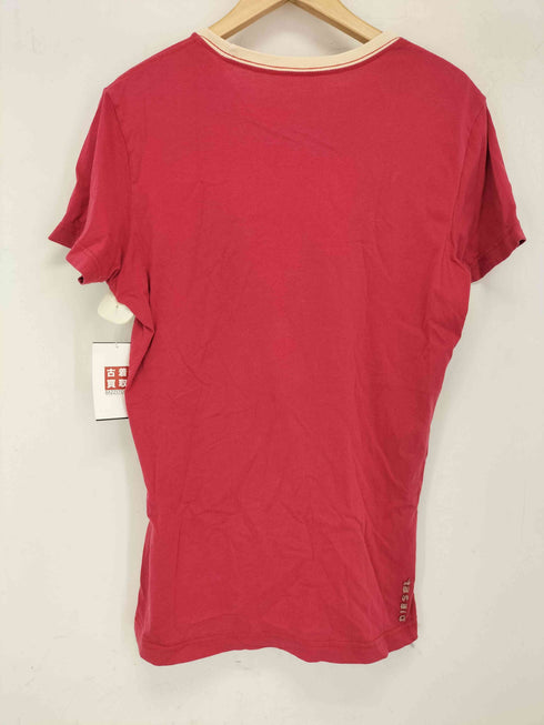 ディーゼル DIESEL ゴーグルプリント クルーネック 半袖 Tシャツ レディース import:S