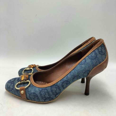 グッチ GUCCI GG柄 バンブービット パンプス シューズ レディース 34 2/1 C