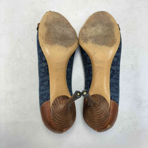 グッチ GUCCI GG柄 バンブービット パンプス シューズ レディース 34 2/1 C