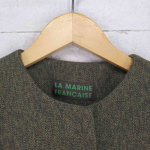 マリンフランセーズ la marine francaise コットンツイードエンブロイダリージャケット レディース