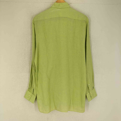 SUSSEX&CO MADE IN ITALY リネン100 1ポケットシャツ import メンズ 38