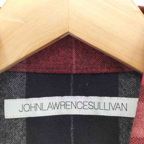 ジョンローレンスサリバン JOHN LAWRENCE SULLIVAN 比翼チェックシャツ メンズ US:38