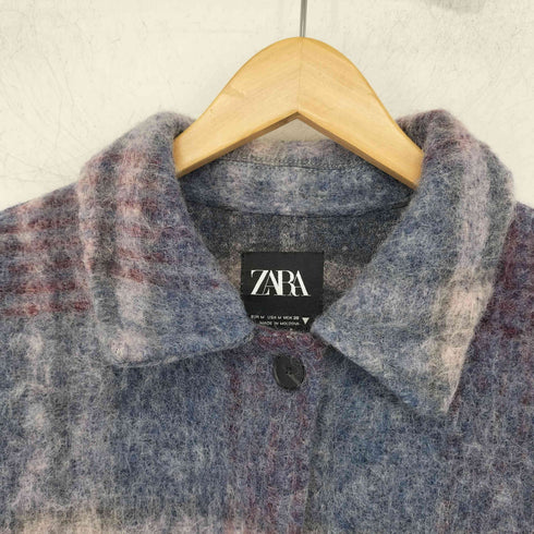 ザラ ZARA ウール混 オンブレ ステンカラーコート レディース import:M