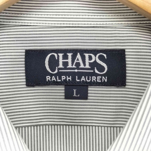 チャップスラルフローレン CHAPS RALPH LAUREN ストライプシャツ メンズ import:L
