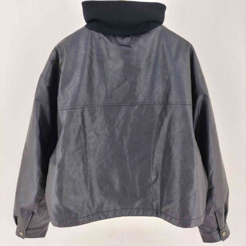 ジャバ JaVa フェイクレザー ジップアップ ジャケット レディース JPN:XL