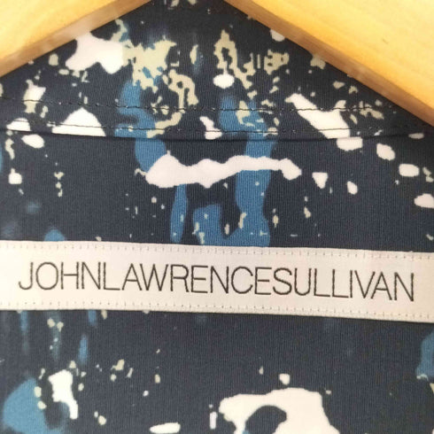 ジョンローレンスサリバン JOHN LAWRENCE SULLIVAN 比翼総柄シャツ メンズ US:36