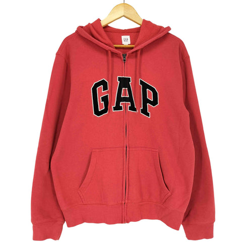 ギャップ Gap フロントロゴ ジップアップパーカー メンズ L