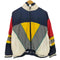 JANEVE 90S マルチカラー切替ナイロンジャケット メンズ import:S