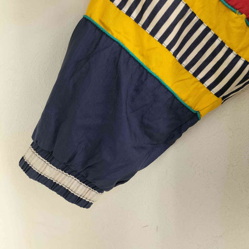 JANEVE 90S マルチカラー切替ナイロンジャケット メンズ import:S