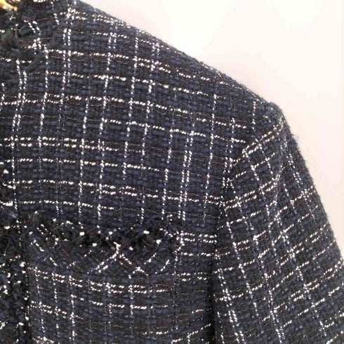ルシェルブルー LE CIEL BLEU 24aw Lustro Tweed Jacket レディース JPN:36