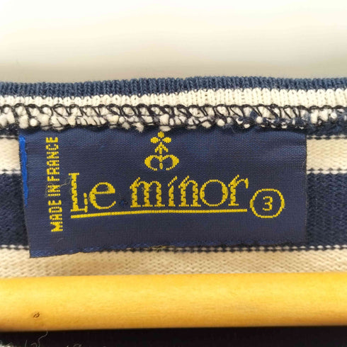 ルミノア Le minor ボーダーバスクシャツ メンズ JPN:3