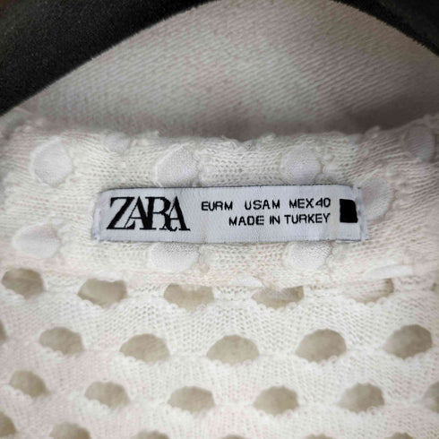 ザラ ZARA TEXTURED CROCHET SHIRT メンズ import:M