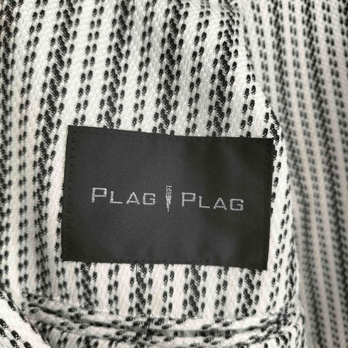 PLAG PLAG ストライプ刺繍2Bテーラードジャケット メンズ 5
