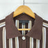 ザラ ZARA ストライプニットボタンシャツ レディース import:M