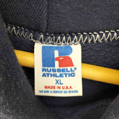 ラッセルアスレチック RUSSELL ATHLETIC 80~90s USA製 COUNCIL ROCK INDIANS カレッジロゴプリント プルオーバーパーカー メンズ import:XL
