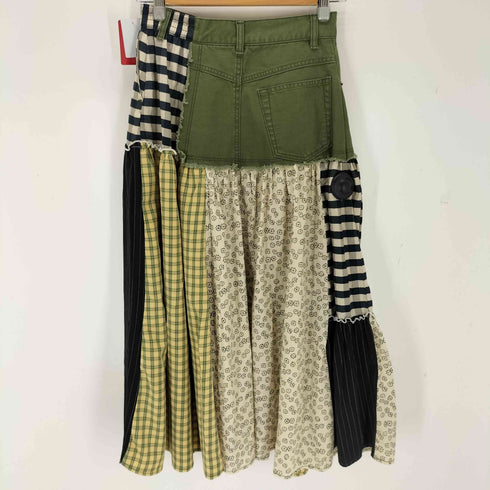フリーダ Freada 26SS フラワー&チェックドッキングスカート レディース S