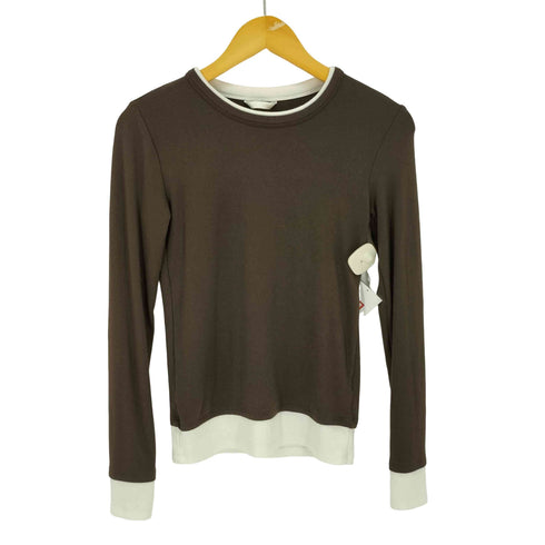 ザラ ZARA ダブルコントラストTシャツ レディース import:S