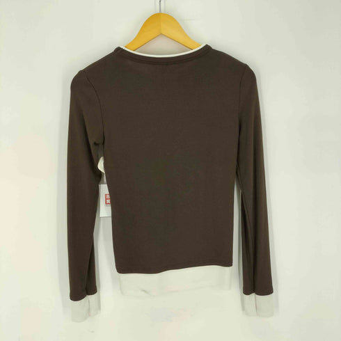 ザラ ZARA ダブルコントラストTシャツ レディース import:S
