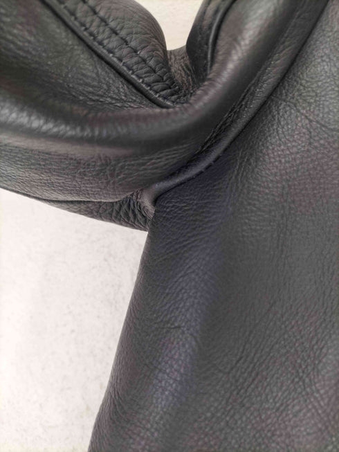 リューグーレザーズ Liugoo Leathers cow leather 裏地チェックスタンドカラーレザージャケット メンズ JPN:3