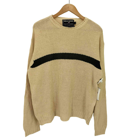 ポロスポーツラルフローレン POLO SPORT RALPH LAUREN リネン混 クルーネックニットセーター メンズ LL