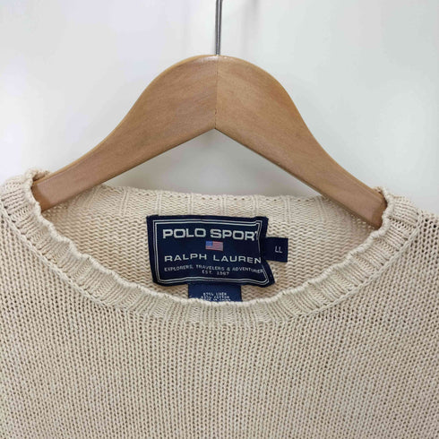 ポロスポーツラルフローレン POLO SPORT RALPH LAUREN リネン混 クルーネックニットセーター メンズ LL