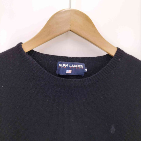 ポロスポーツラルフローレン POLO SPORT RALPH LAUREN ポニー刺繍 クルーネック ウールニットセーター メンズ M